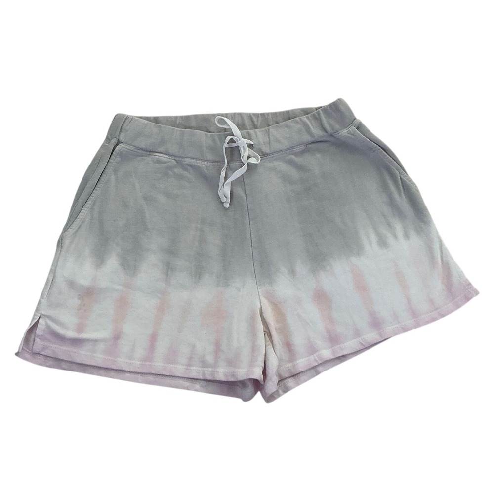 BEACH LUNCH LOUNGE Tie Dye Lounge Shorts Grey Lavender Small